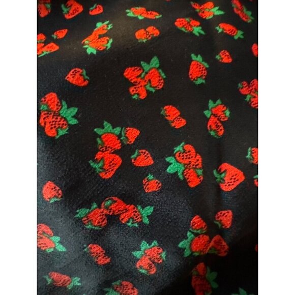 Anthropologie The Tilda Slip Dress Strawberry Print Bias Cut M - Picture 6 of 8